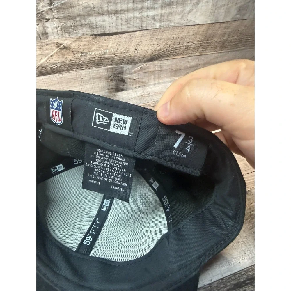 NFL New Era Dallas Cowboys Dallas‎ State Hat Size 7 3/4 Fitted Black